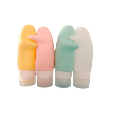 Silicone Squeeze Bottle Reusable Shower Gel Bottle Squeeze Tube Empty Bottle Portable Silicone Travel Bottle Refillable Lotion Bottle