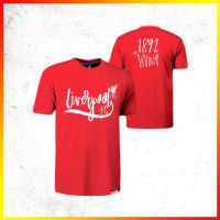 เสื้อยืด ลิขสิทธิ์แท้ Liverpool ลิเวอร์พูล T-shirts รุ่น LFC-001 สีแดง