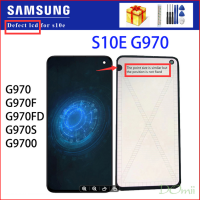 จอแอลซีดีต้นฉบับสำหรับ Samsung Galaxy S10E ที่มีจุดจอแอลซีดี G970 G970F จอแสดงผล + หน้าจอสัมผัส Digitizer สมัชชาที่มีการเปลี่ยนกรอบ