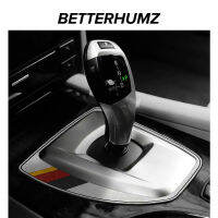 Betterhumz เกียร์เปลี่ยนแผงป้องกันสำหรับ BMW E60 2008-2010 Alcantara ห่อก้านลูกบิดอุปกรณ์ตกแต่งฝาครอบ