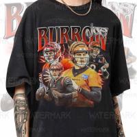 เสื้อยืด Joe burrow VINTAGE 90s เสื้อยืด Joe burrow bootleg RAP VINTAGE เสื้อยืดกีฬาขนาดใหญ่แบบวินเทจ