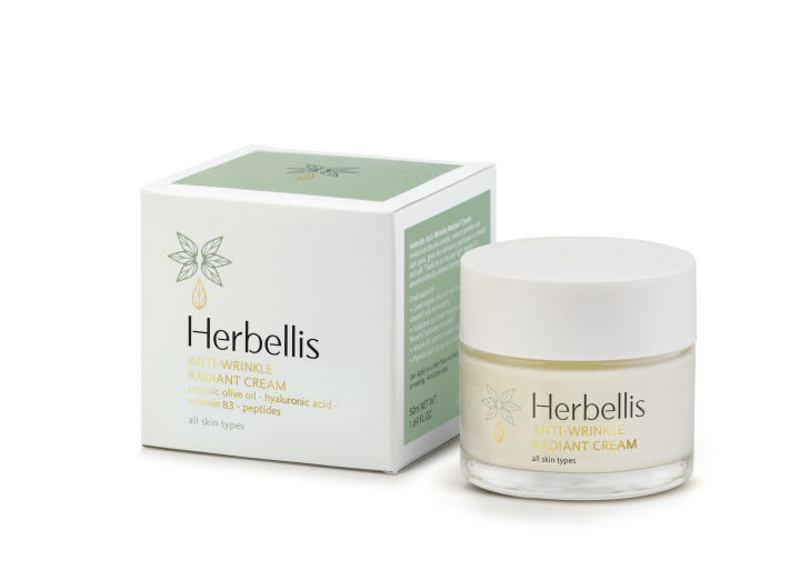 herbellis-anti-wrinkle-radiant-cream-ครีมลดเลือนริ้วรอยจากน้ำมันมะกอกออร์แกนิค-นำเข้าจากประเทศกรีซ-50-ml