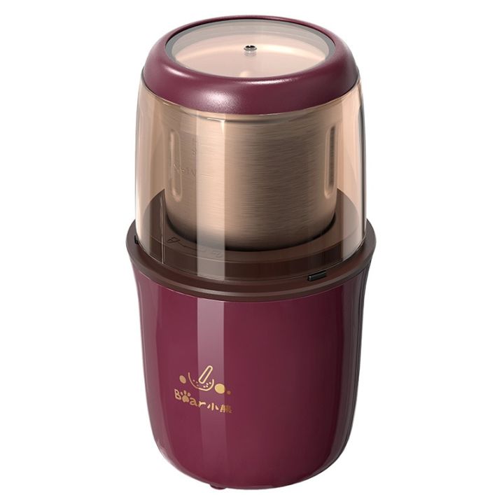 bear-mini-200w-เครื่องบดกาแฟไฟฟ้ากาแฟหญ้า-nut-vanilla-grain-pepper-flour-grinder-mdj-a02g3