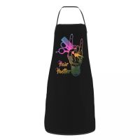 ✘∈♙ Custom Bib Hair Hustler Hairstylist Hairdresser Apron for Men Women Adult Chef Cooking Kitchen Barber Tablier Cuisine Baking