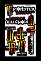 New สติ๊กเกอร์ Monster รถวิบาก ติดรถมอเตอร์ไซค์ บิ๊กไบค์ ATV หมวกกันน็อค รถยนต์ สติ๊กเกอร์เคลือบเงาคุณภาพดี