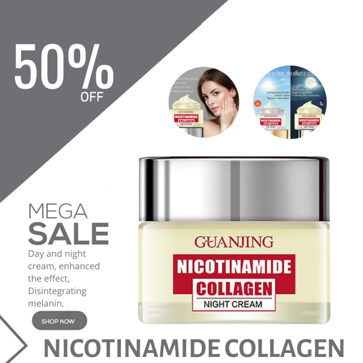 Nicotinamide Whitening Night Cream Collagen Facial Moisturizer Face