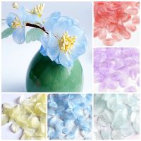 10pcs Flora Petal 14x21mm Lampwork Crystal Glass Loose Pendants Beads for Jewelry Making DIY Handmade Crafts Flower Findings DIY accessories and other