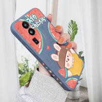 HP เคสสำหรับ OPPO Reno10 Pro + 5G เคสโทรศัพท์ดีไซน์ลายการ์ตูนแตงโมเด็กผู้หญิงขอบสี่เหลี่ยมปลอกซิลิโคนน้ำเคสกล้องคลุมทั้งหมด