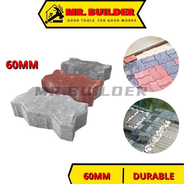 [COVERAGE AREA ONLY] MR BUILDER Z Paver 60MM Interlocking Paver Brick