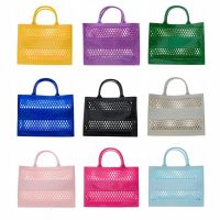 【jw】♗  Protable Hollowed Out Shopping Basket Multi-functional Handbag Large Capacity Shoulder 2022 Jelly Beach