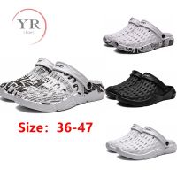 CODluba03411 [Ready Stock] YR Men/Women Couple Sandals Fashion Pattern Crocs Style Sandals Big Size