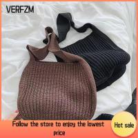 VERFZM SHOP จุได้มาก กระเป๋าถักนิตติ้ง ถักนิตติ้ง โครเชต์ถักโครเชต์ กระเป๋า Crossbody แฟชั่นสำหรับผู้หญิง วินเทจ กระเป๋าผ้าช็อปปิ้ง ผู้หญิงผู้หญิงผู้หญิง