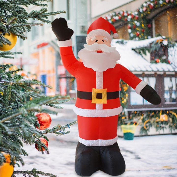 ตุ๊กตาซานตาคลอส-แบบมือโบก-ขนาด-2-4-เมตร-เหมาะกับของขวัญคริสต์มาส-สําหรับตกแต่งสวนกลางแจ้ง