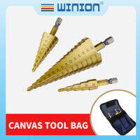 WINION Hss Titanium Step Drill Bit Cone Cutting Tools Steel Woodworking Metal Drilling Set Milling Cutter 3-13/3-12/4-12/4-20/4-32