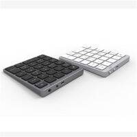 อะลูมิเนียมอัลลอย28ปุ่มบลูทูธ Keyboard Numerik ดิจิตอล Keyboard Angka ชาร์จได้สำหรับแท็บเล็ตแลปท็อปโทรศัพท์บัญชี