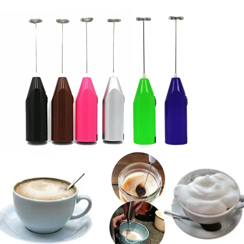 1pc Drink Mixer, Handheld Coffee Stirrer, Electric Beverage Blender, Milk &  Egg Beater battery Not Included(Color Random)
