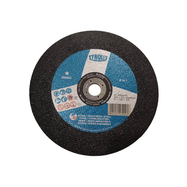 Tyrolit Abrasive 2 in 1 Cutting wheel 9" by Kuysen Lazada PH