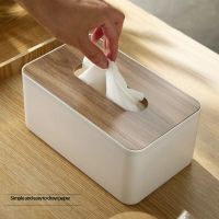 Wooden Tissue Holder Household Paper Towel Storage Box Removable Tissue Case boîte à mouchoirs Lagerung Boxes for Home Office Tissue Holders