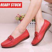 2023 Ready Stock Casual White Loafers Women Anti Slip Comfort Slip-on Pregnant Shoes Outdoor Wedge Walking Shoe 032 PQCQ