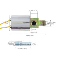 KUMSUN DC 1224โวลต์ที่มีคุณภาพสูงทนทานปฏิบัติ Solenoid หนักไฟฟ้าวาล์วโลหะที่อยู่อาศัย14 "NPT สำหรับรถไฟรถบรรทุกอากาศฮอร์นกีฬา