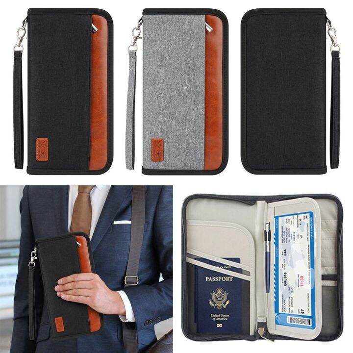 MAXG Men Women Waterproof Family RFID Blocker Passport Holder Travel