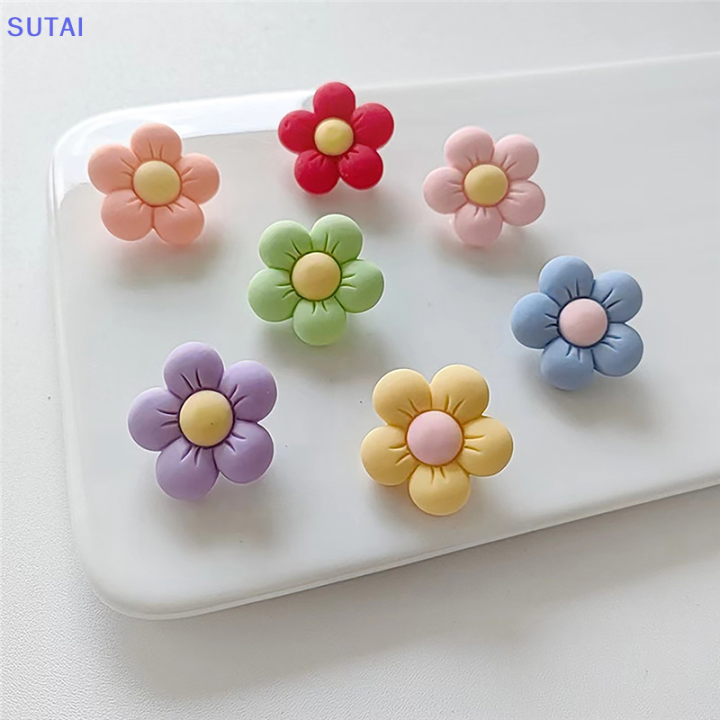lowest-price-sutai-เข็มกลัดดอกไม้ขนาดเล็ก2ชิ้นเครื่องประดับเสื้อผ้าสำหรับเด็กที่มีกลีบดอกไม้ที่น่าสนใจ