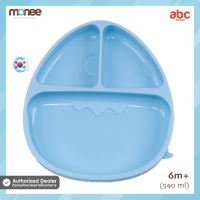 Monee จานข้าวเด็ก ซิลิโคนดูดโต๊ ลายไดโนเสาร์ Dinosaur Silicone Suction Food Plate สำหรับเด็ก 6 เดือนขึ้นไป