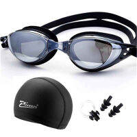 Myopia Swimming Goggles Professional Prescription s Pool Caps Waterproof piscina Ear plug Diving Glasses Swim Eyewear