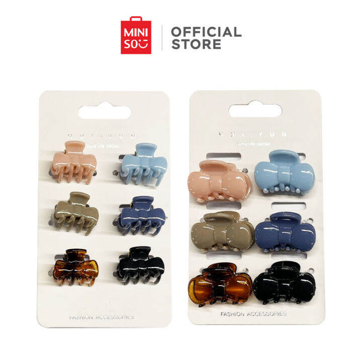 MINISO Hair Claw Clip with Bow S 6 pcs Lazada PH