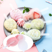 Zerone Ice Cubes Mould Fruit Shape Ice Cubes DIY Homemade Ice Cream Mold Ice Lolly Mold Tray with Lid