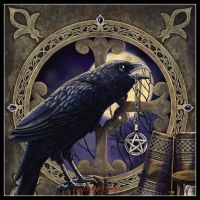 2021Embroidery Counted Cross Stitch Kits Needlework - Crafts 14 ct DMC Color DIY Arts Handmade Decor - Talisman Crow Pentagram 2