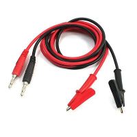 Multimeter Power Supply Male Banana Plug to Alligator Clip Probe Test Cable 1M Electrical Circuitry  Parts