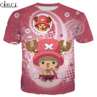 CLOOCL Anime Tony Tony Chopper 3D พิมพ์แขนสั้นผู้ชายผู้หญิง Street สไตล์เสื้อยืดคอกลม