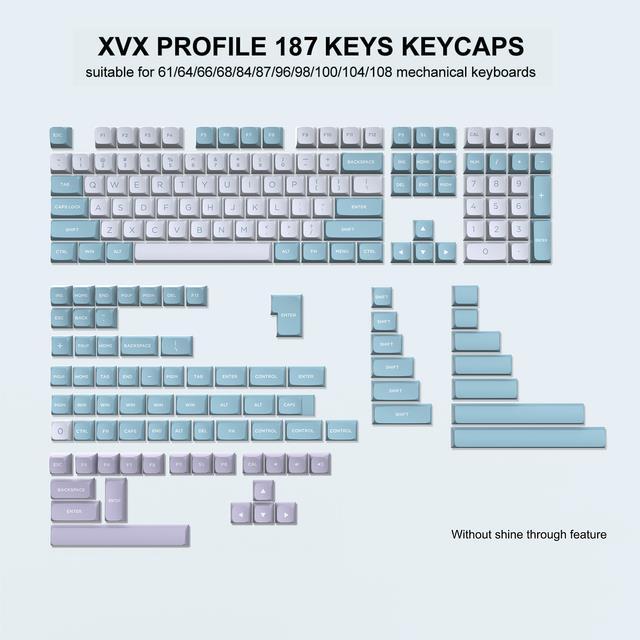 189-key-pbt-keycap-double-shot-green-white-xvx-keycaps-kit-backlit-key-cap-cherry-mx-for-wireless-mechanical-gaming-keyboards