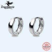 TrustDavis Man/Womens 925 Sterling Hoop Earrings Girls/Boys Jewelry Accessory DA1417