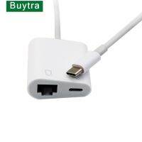 Konverter Ethernet Port kartu jaringan pengisian PD konverter Port Ethernet tipe-c ke RJ45 adaptor ponsel koneksi 1 buah