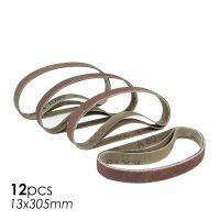 12PCS 13 x 305mm Knife Sharpener Sanding Belt Kit  Aluminum Oxide Sandpaper Set 1/2" x 12" P80 240 400 1000 for Work Sharp Power Sanders