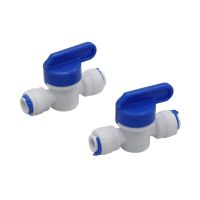 RO Straight 1/4 OD Hose Quick Connection Pipe Control Fittings Plastic Water Ball Valve Reveser Osmosis Aquarium Fittings