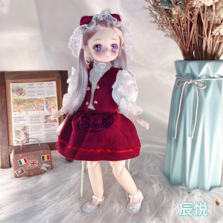 ตุ๊กตา-bjd-3d-ข้อต่อขยับได้-30-ซม-ของเล่นสําหรับเด็ก