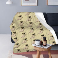 2023 blanket- Pugs And Kisses Quilt, Big Dark Eyes Of Pug Are Adorable Quilt Blanket Multiple styles  32 High quality blankets！