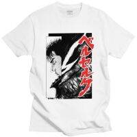 เสื้อยืดโอเวอร์ไซส์เสื้อยืดคอกลม แขนสั้น ผ้าฝ้ายแท้ พิมพ์ลายอนิเมะ Berserk Guts สไตล์คลาสสิก สําหรับผู้ชายS-4XL  7IP2