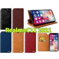 Realme C11 2021(พร้อมส่งในไทย)Realme C25Y/Realme C21Y/Realme C11 2021เคสฝาพับ แบบแม่เหล็กเปิดปิด เก็บนามบัตรได้