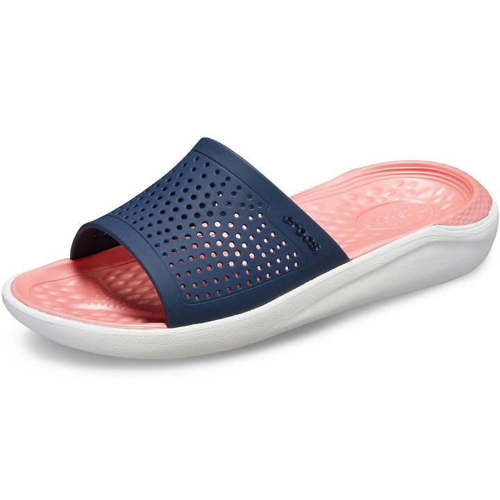 Premier] Crocs - Dép Thời Trang Unisex FW LiteRide Slide Unisex Nav/Mel  SS19-205183 