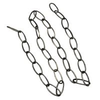 6 Pcs 1M Heavy Duty Chain for Vintage Chandelier Hanging Lamp,Pearl Black