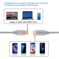 สาย USB-C USB ชนิด C ไปยังไมโคร USB สั้น USB C เพื่อไมโคร USB USB สายซิงค์ข้อมูลชาร์จ OTG 0.2เมตรสำหรับ Xiaomi Samsung Macbook Pro