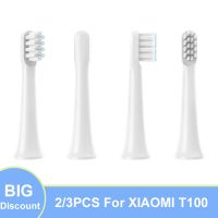 ▧✘✵ 2-3PCS Replaceable For XIAOMI MIJIA T100 Brush Heads Sonic Electric Toothbrush Soft DuPont Bristle Brush Vacuum Refills Nozzles