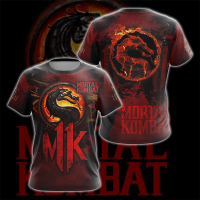 เกมมอร์ทัล Kombat Grphic ชายเสื้อยืด 3D MK พิมพ์เสื้อยืด y2k ด้านบนผู้หญิงฮาราจูกุแฟชั่นแขนสั้น XS-5XL