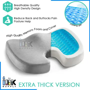 1pc Office Chair Seat Cushion With Thickened Memory Foam And Non