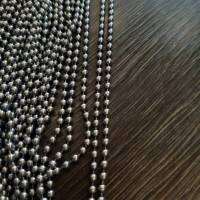 Not Easy 1 Meter Long Bead Ball Titanium Chain Necklace Kit with 5 Locking Connecting Clasps