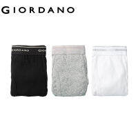 Giordanoผู้ชาย สามแพ็คโลโก้แบรนด์เอวยางยืดกว้างด้านล่างแบนกางเกง Free Shipping 01178505